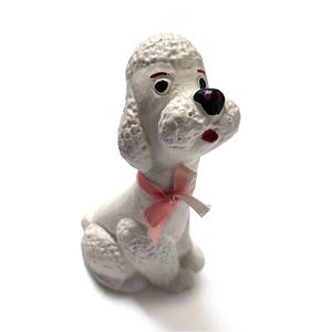 Vintage Chalkware Poodle